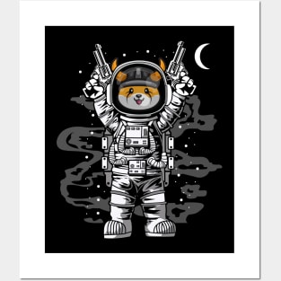 Astronaut Floki Inu Coin Floki Army To The Moon Crypto Token Cryptocurrency Wallet Birthday Gift For Men Women Kids Posters and Art